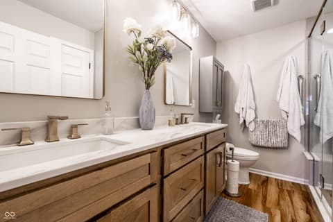 Primary bathroom at 16950 Fulton Place, Westfield, IN
