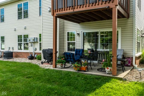 Backyard at 16950 Fulton Place, Westfield, IN