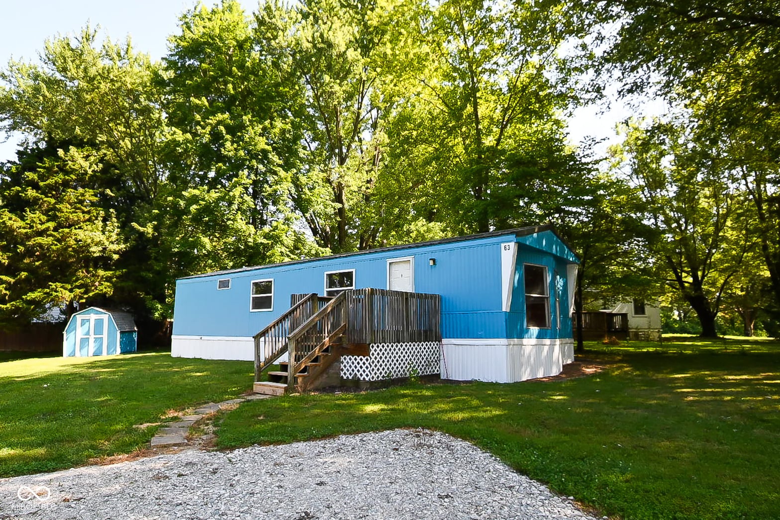 Front exterior at 63 Bubble Loo Road, Cloverdale, IN