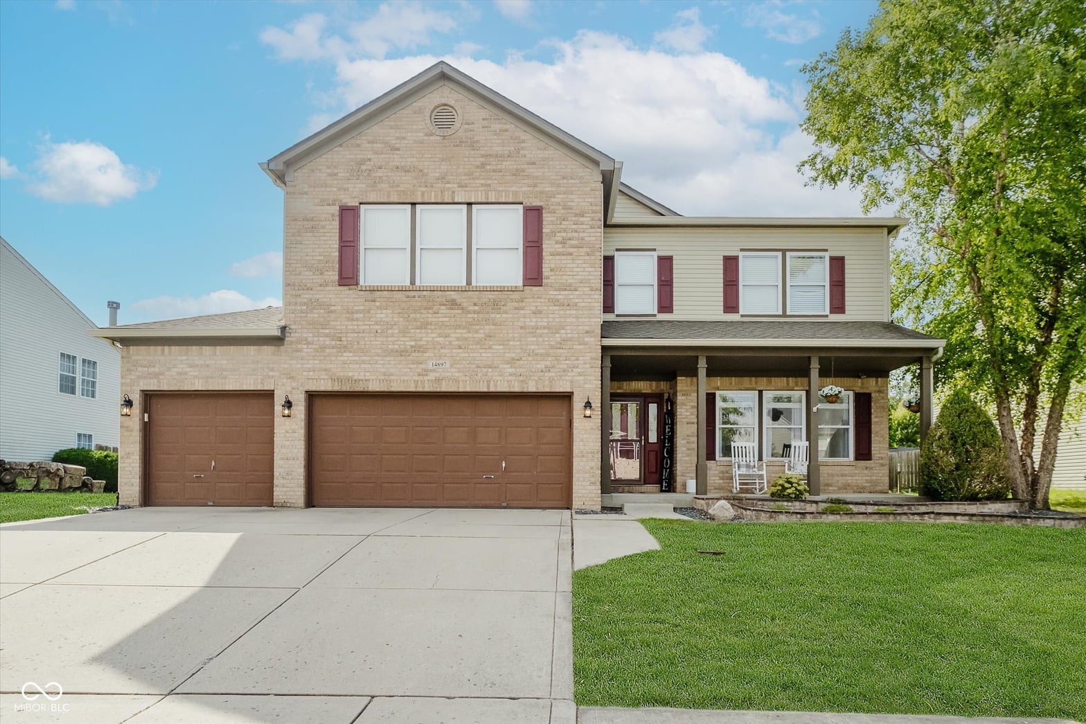 Front exterior at 14897 Drayton Drive, Noblesville, IN