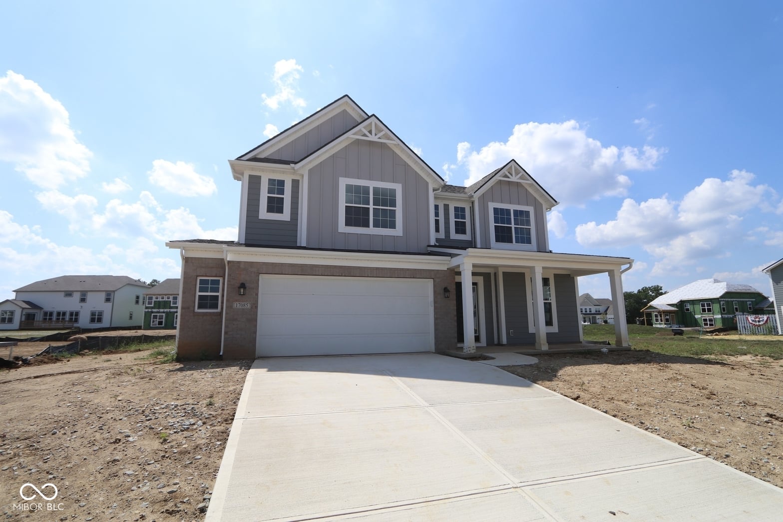 Front exterior at 17085 Cowbell Drive, Noblesville, IN