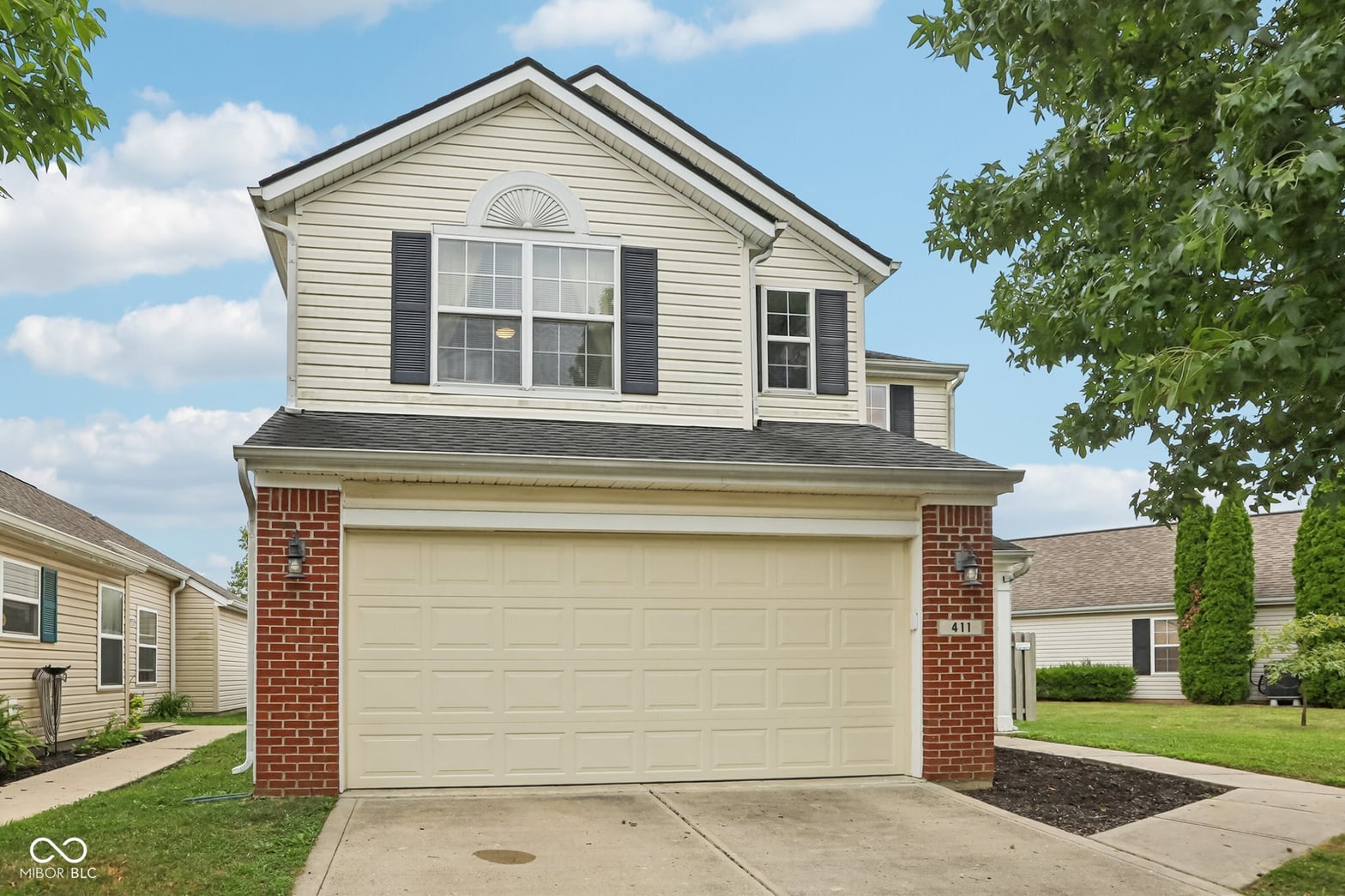 Front exterior at 411 Vernon Place, Westfield, IN