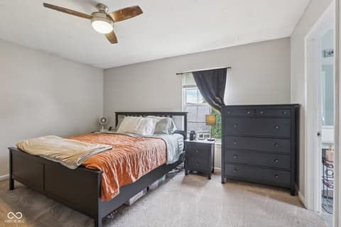 Primary bedroom at 411 Vernon Place, Westfield, IN