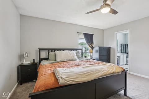 Primary bedroom at 411 Vernon Place, Westfield, IN