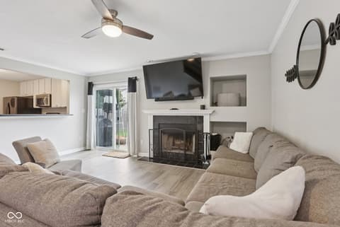 Living room at 411 Vernon Place, Westfield, IN