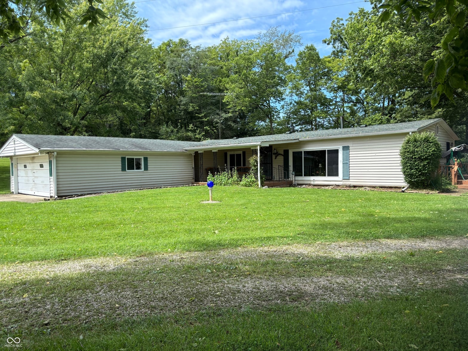 Front exterior at 11497 N State Road 9, Fountaintown, IN