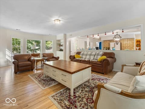 Living room at 9271 S 225 E, Flat Rock, IN