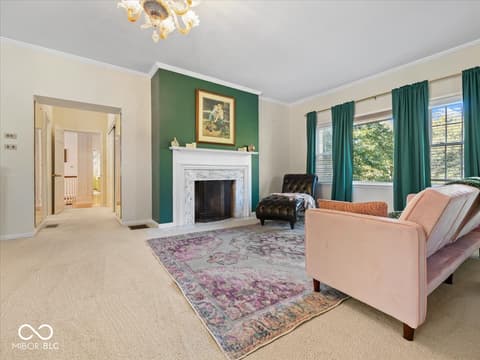Living room at 9271 S 225 E, Flat Rock, IN