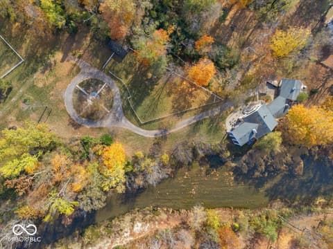 Aerial view at 9271 S 225 E, Flat Rock, IN