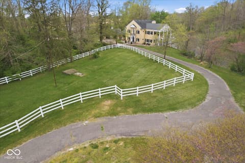 Aerial view at 9271 S 225 E, Flat Rock, IN