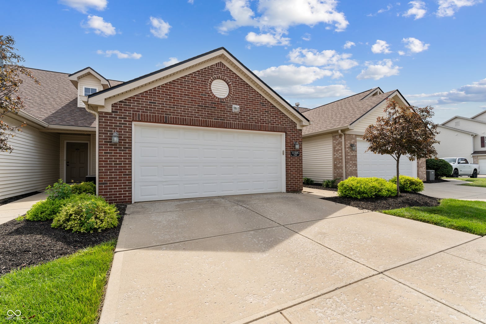 Front exterior at 11505 Grassy Court, Fishers, IN