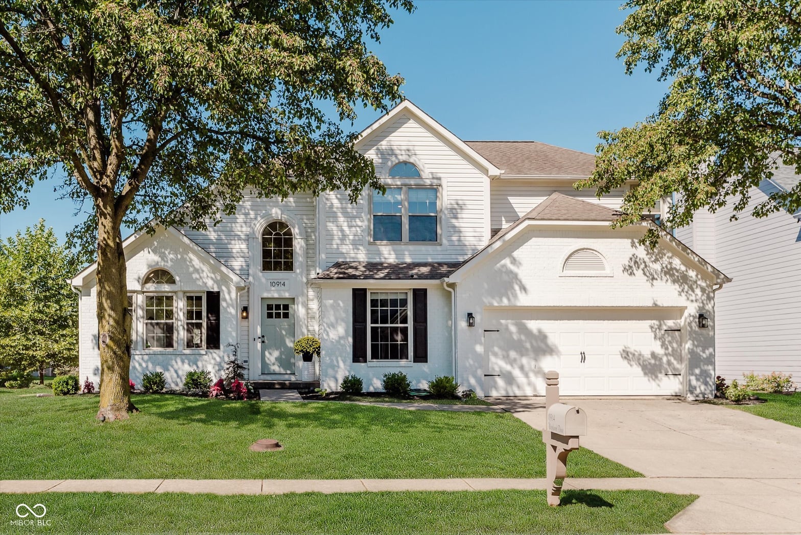 Front exterior at 10914 Woodward Drive, Fishers, IN