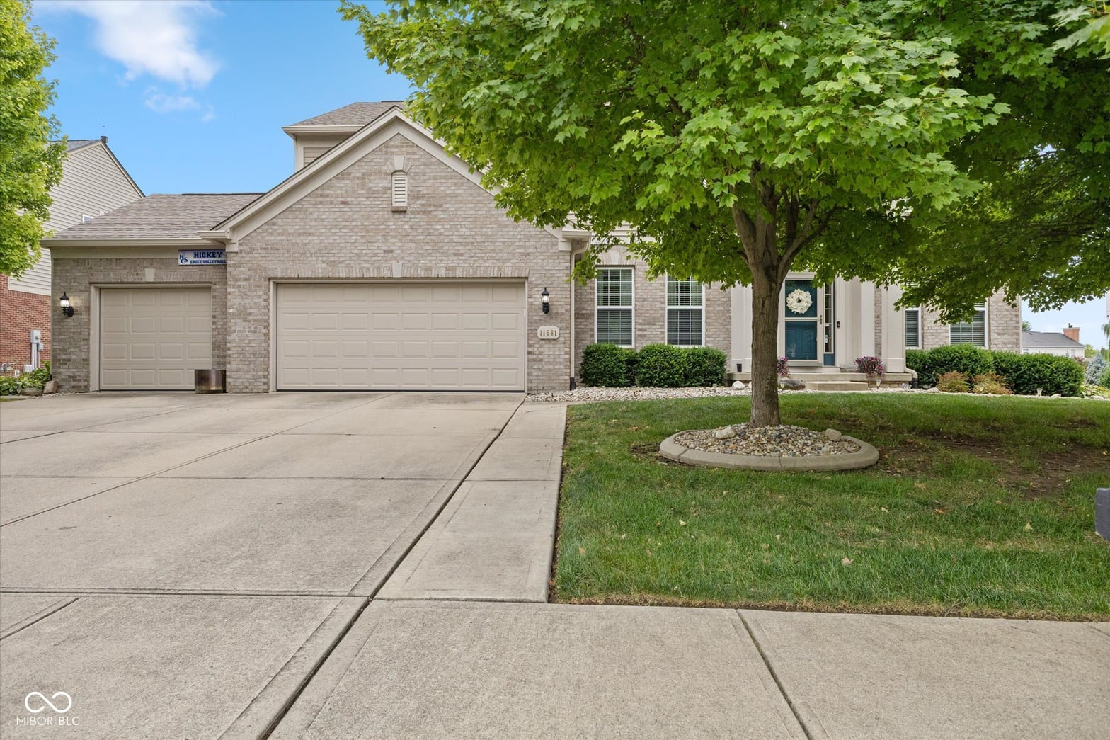 Front exterior at 11581 Ludlow Drive, Fishers, IN