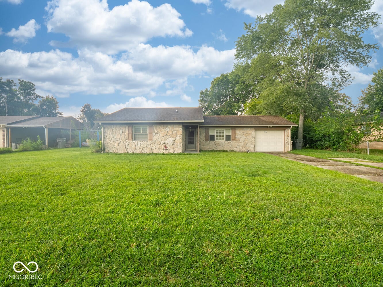 Front exterior at 7912 S Sherman Drive, Indianapolis, IN