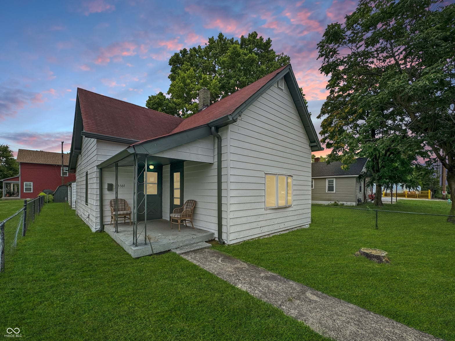 Front exterior at 3337 Prospect Street, Indianapolis, IN