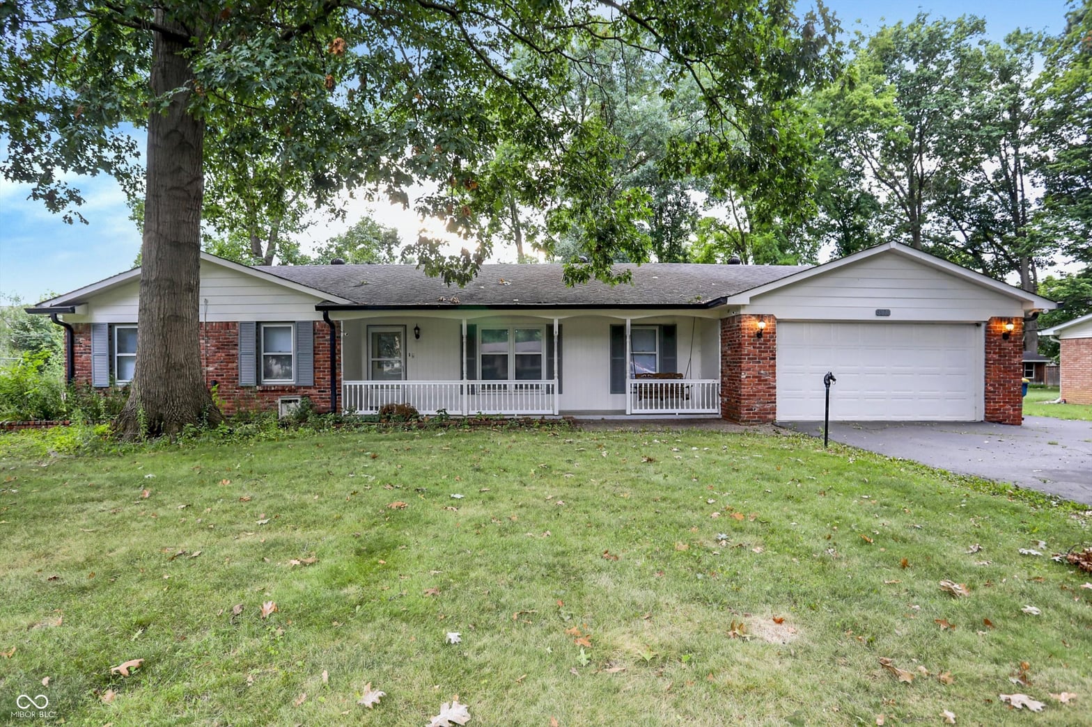 Front exterior at 9876 Woodbriar Lane, Carmel, IN
