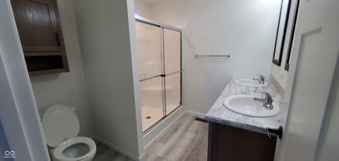 Primary bathroom at 13 S Galeston Avenue, Indianapolis, IN