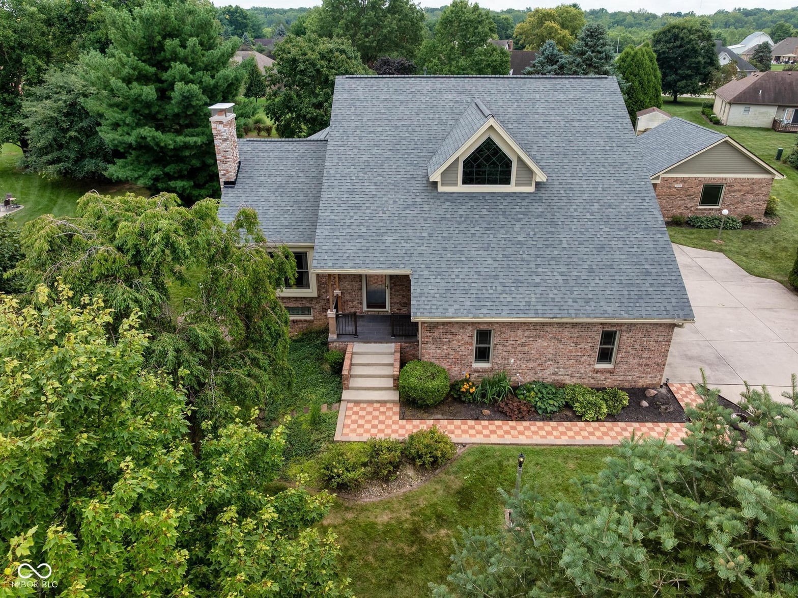 Aerial view at 1839 Raccoon Way, Pendleton, IN