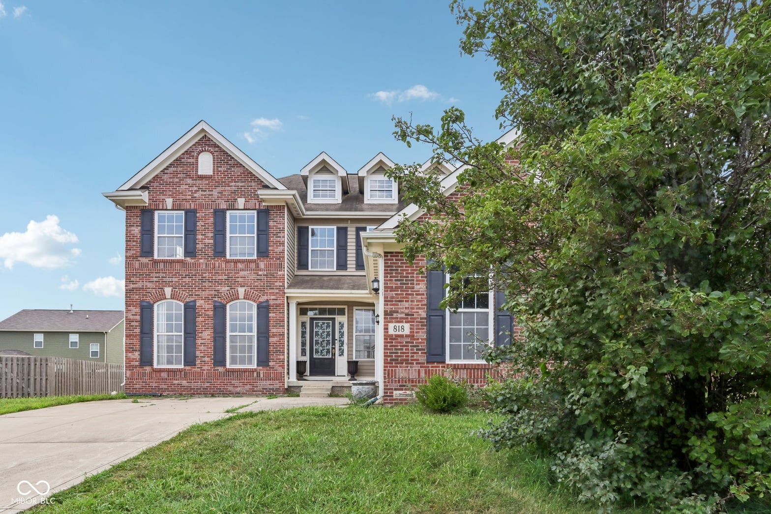 Front exterior at 818 Declaration Drive, Pittsboro, IN