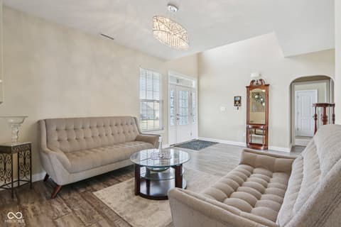 Living room at 818 Declaration Drive, Pittsboro, IN