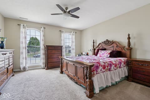 Primary bedroom at 818 Declaration Drive, Pittsboro, IN