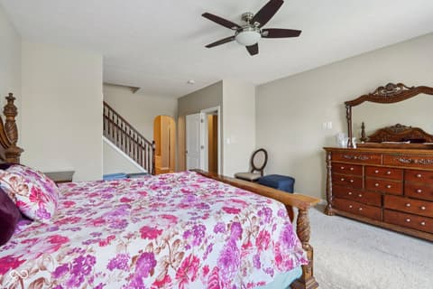 Primary bedroom at 818 Declaration Drive, Pittsboro, IN