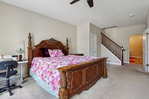 Primary bedroom at 818 Declaration Drive, Pittsboro, IN