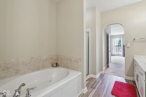 Primary bathroom at 818 Declaration Drive, Pittsboro, IN