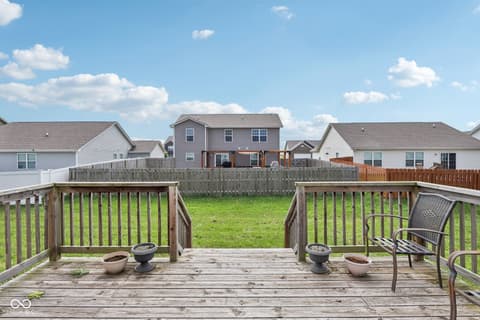 Outdoor living area at 818 Declaration Drive, Pittsboro, IN