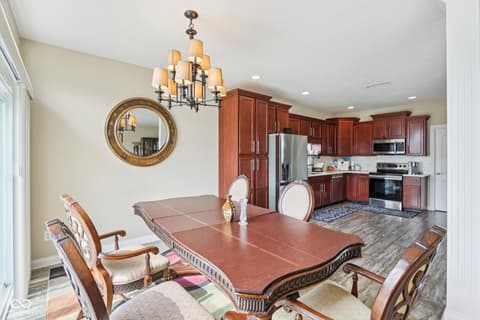 Dining room at 818 Declaration Drive, Pittsboro, IN