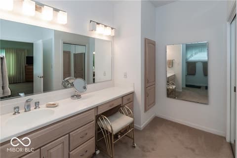 Primary bathroom at 1761 Walnut Trace, Greenfield, IN