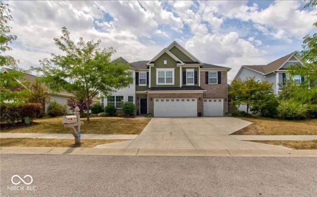 Front exterior at 9993 Pepper Tree Lane, Noblesville, IN