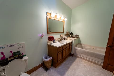 Bathroom at 11020 W Us Highway 40, Charlottesville, IN