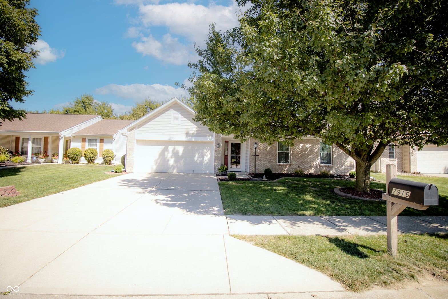 Front exterior at 7916 Grand Gulch Drive, Indianapolis, IN