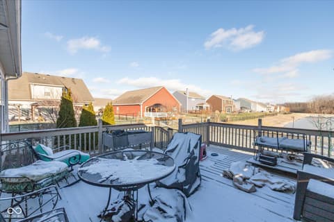 Outdoor living area at 4431 Big Leaf Lane, Indianapolis, IN