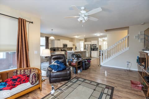 Family room at 4431 Big Leaf Lane, Indianapolis, IN