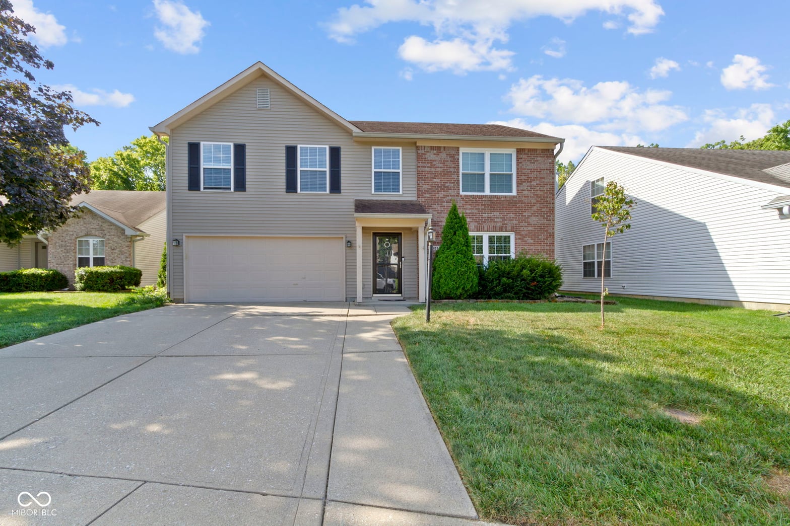 Front exterior at 6055 Woodmill Drive, Fishers, IN