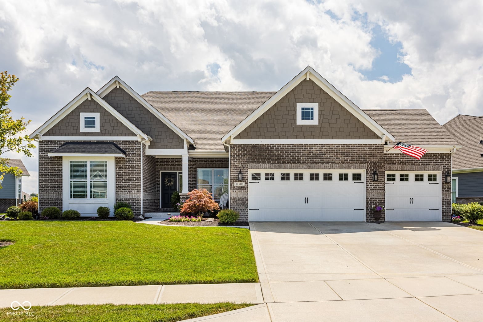 Front exterior at 11703 Platt Street, Noblesville, IN