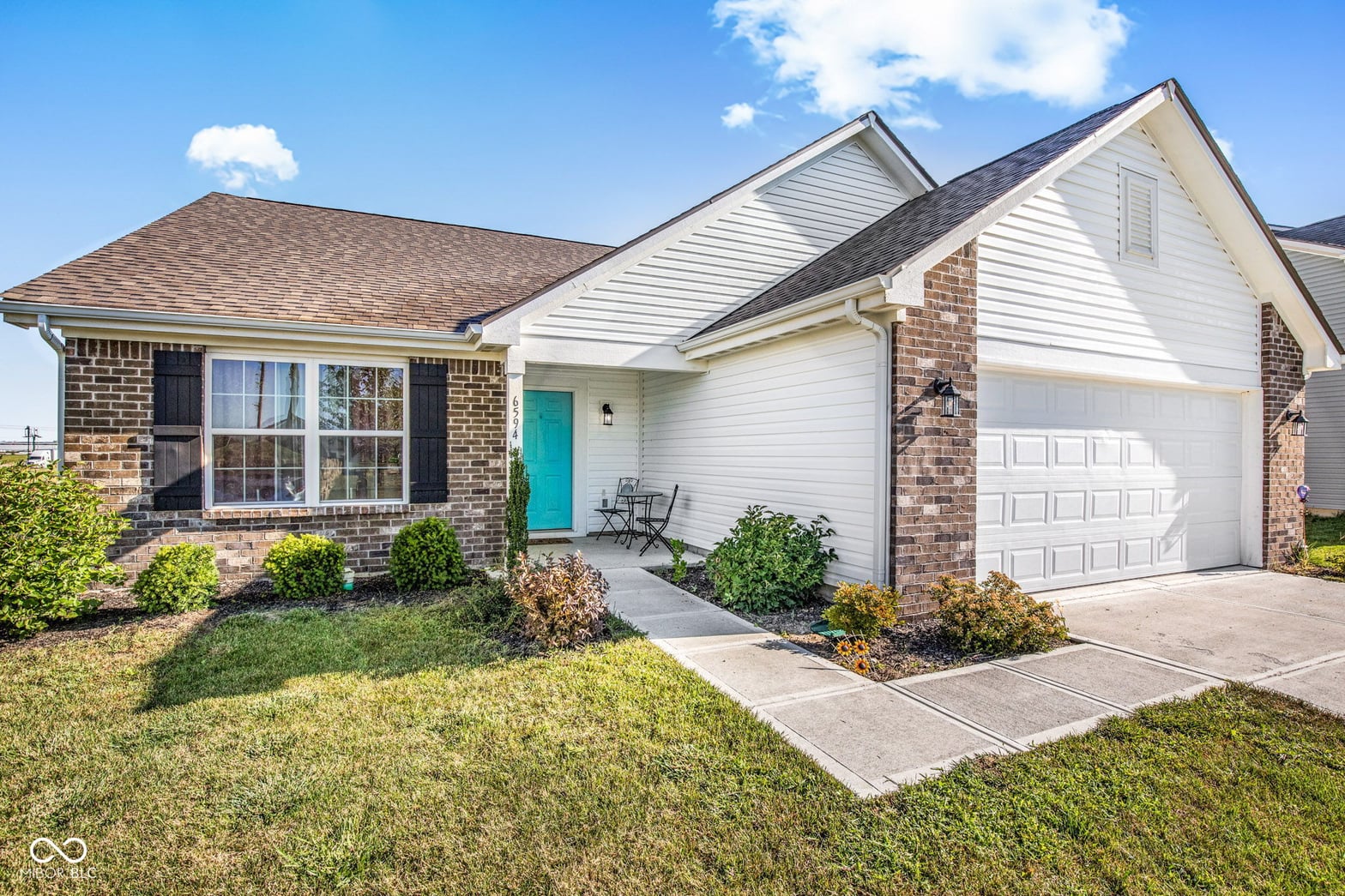 Front exterior at 6594 W Whispering Way, Greenfield, IN