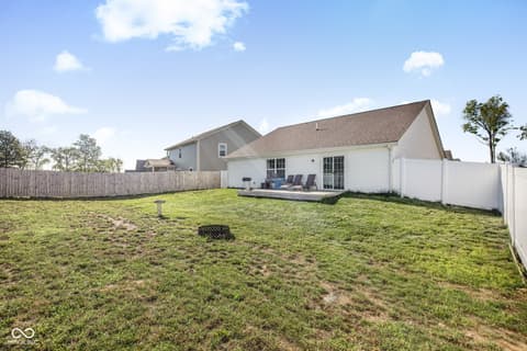 Backyard at 6594 W Whispering Way, Greenfield, IN
