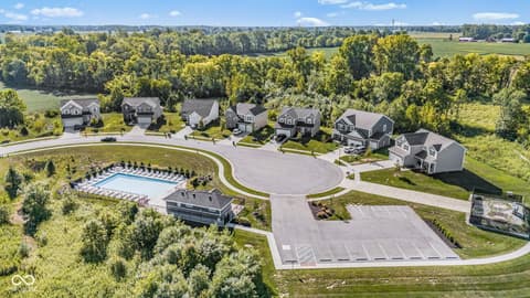 Aerial view at 6594 W Whispering Way, Greenfield, IN