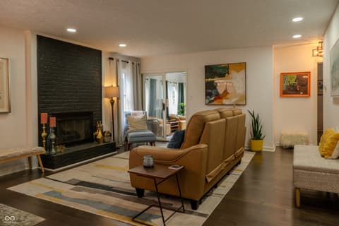 Living room at 7032 Steinmeier Drive, Indianapolis, IN