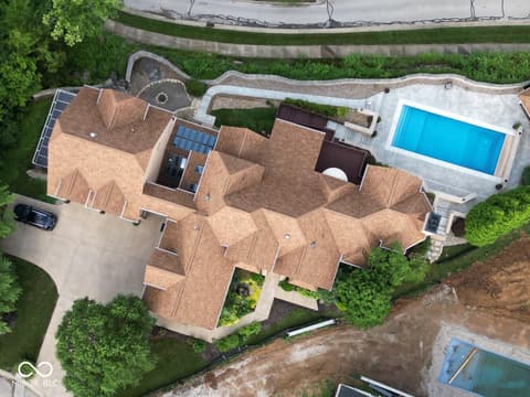 Aerial view at 1817 E Cheyanne Lane, Bloomington, IN