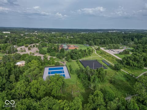 Aerial view at 1817 E Cheyanne Lane, Bloomington, IN