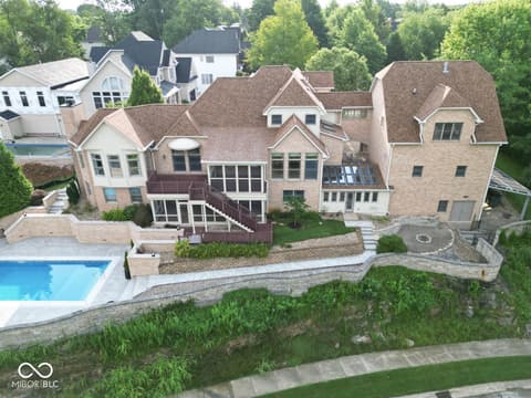 Aerial view at 1817 E Cheyanne Lane, Bloomington, IN