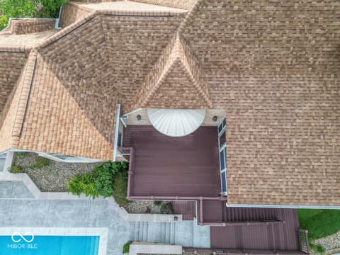 Aerial view at 1817 E Cheyanne Lane, Bloomington, IN