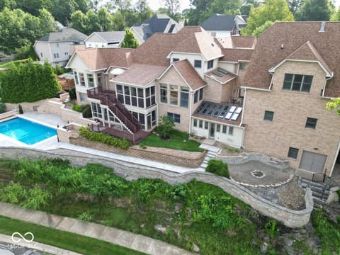 Aerial view at 1817 E Cheyanne Lane, Bloomington, IN