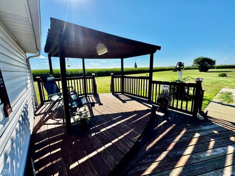 Outdoor living area at 4517 E County Road 400 S, New Castle, IN