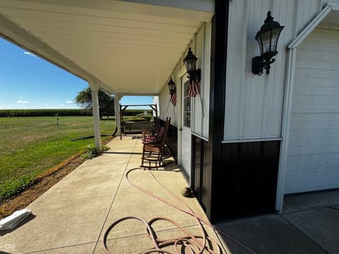 Outdoor living area at 4517 E County Road 400 S, New Castle, IN