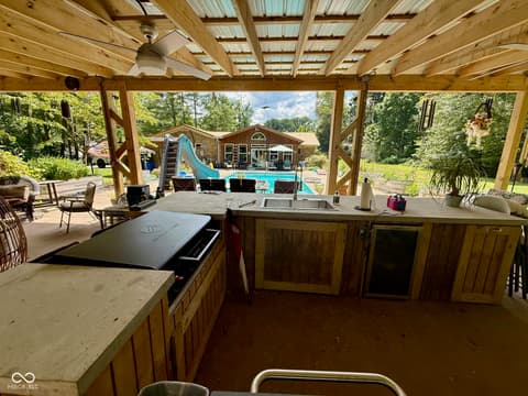 Outdoor living area at 2500 S Edgewood Cove, Martinsville, IN
